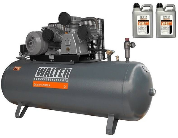 Kompresor tłokowy WALTER GK 880-5.5/500 + 2L oleju gratis