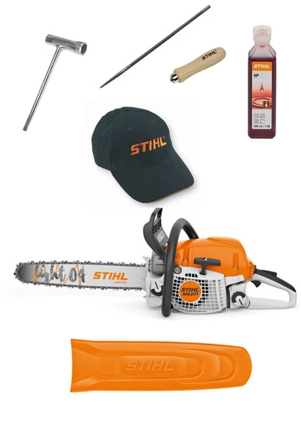 Pilarka spalinowa STIHL MS 271 .325" RS Pro 1,3 L04, długość prowadnicy 40 cm + OLEJ+PILNIK+UCHWYT+CZAPKA 