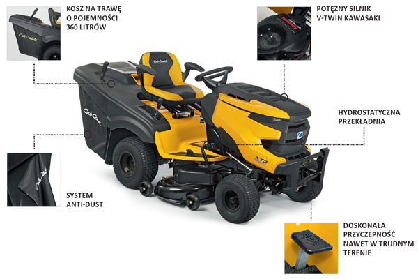 Kosiarka Traktorek Ogrodowy CUB CADET XT3 QR106 + olej + dostawa gratis! OD RĘKI!