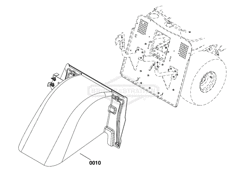 Deflektor wyrzutu tylnego Simplicity TYŁ SRD210 SRD310 SRD360 część oryginalna